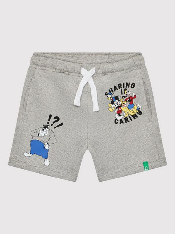 United Colors Of Benetton United Colors Of Benetton Sportske kratke hlače DISNEY 3BC1G900I Siva Regular Fit