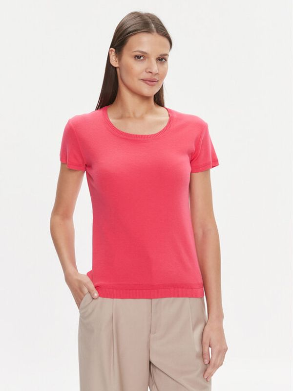 United Colors Of Benetton United Colors Of Benetton T-shirt 1091D1M10 Ružičasta Regular Fit