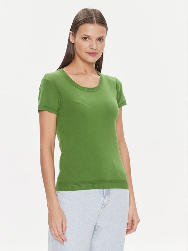 United Colors Of Benetton United Colors Of Benetton T-shirt 1091D1M10 Zelena Regular Fit