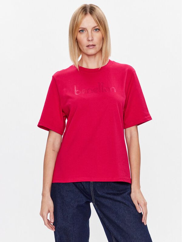 United Colors Of Benetton United Colors Of Benetton T-shirt 3BL0D103H Crvena Regular Fit