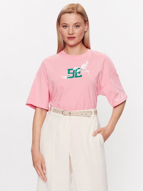 United Colors Of Benetton United Colors Of Benetton T-shirt 3BL0D103W Ružičasta Regular Fit