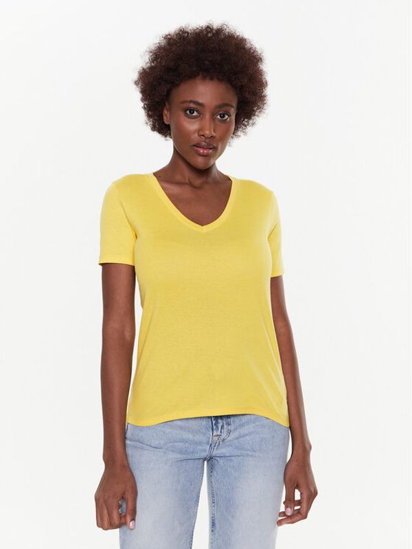 United Colors Of Benetton United Colors Of Benetton T-shirt 3GA2E4230 Žuta Regular Fit