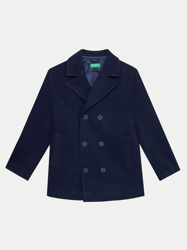 United Colors Of Benetton United Colors Of Benetton Zimski kaput 20PYCN056 Tamnoplava Regular Fit