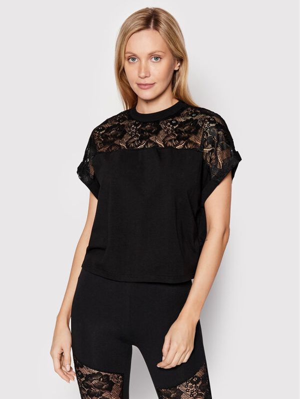 Urban Classics Urban Classics Majica Lace TB4359 Crna Regular Fit