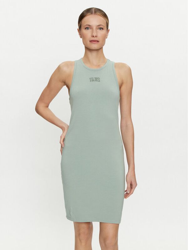 Vans Vans Ljetna haljina Varsity Tank Dress VN000JGP Zelena Slim Fit