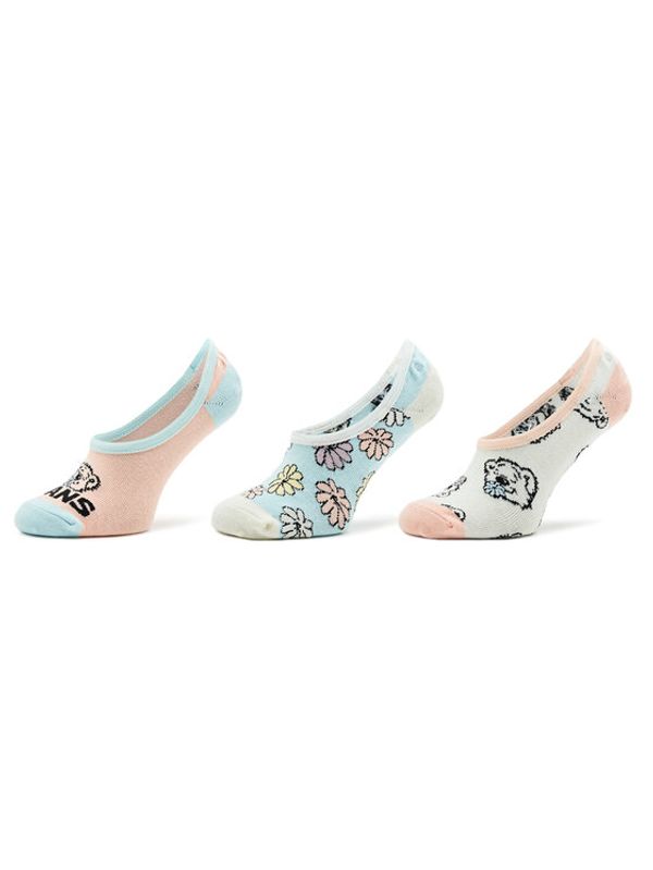 Vans Vans Set od 3 para dječjih niskih čarapa Bear Friends Canoodle VN0007B5N4N1 Šarena