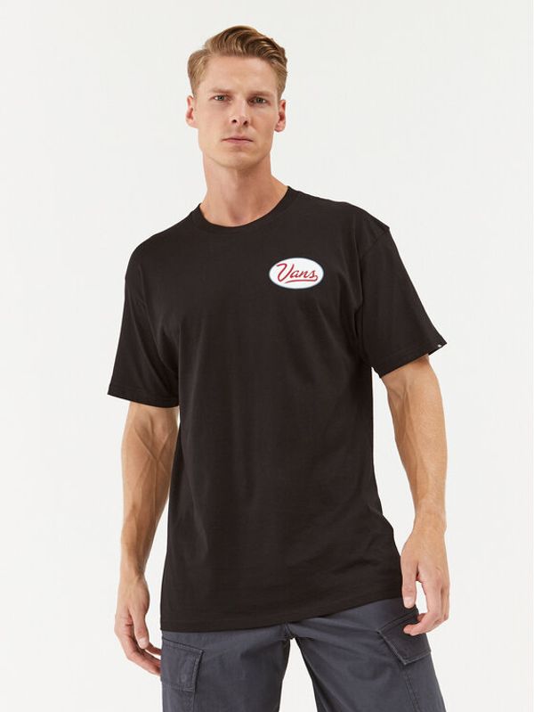 Vans Vans T-shirt Gas Station Logo Ss Tee VN0008FB Crna Classic Fit