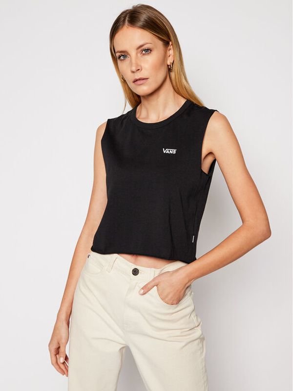 Vans Vans Top Junior V Muscle Crop VN0A4DNG Crna Cropped Fit