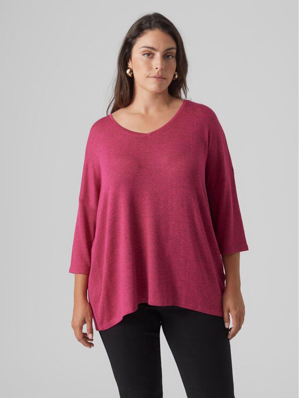 Vero Moda Curve Vero Moda Curve Majica Brianna 10297287 Crvena Regular Fit