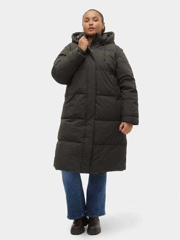 Vero Moda Curve Vero Moda Curve Pernata jakna 10301538 Zelena Regular Fit