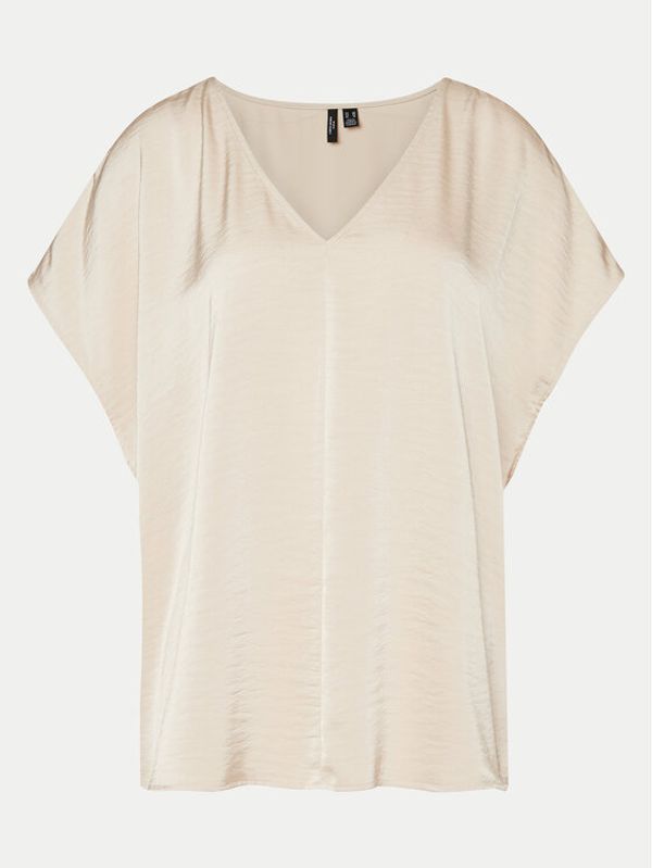 Vero Moda Curve Vero Moda Curve T-shirt Marys 10301980 Écru Regular Fit