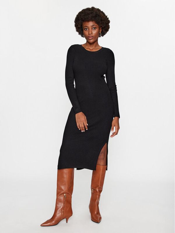 Vero Moda Vero Moda Džemper haljina 10291686 Crna Bodycon Fit