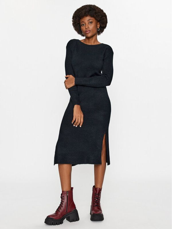 Vero Moda Vero Moda Džemper haljina 10291689 Crna Relaxed Fit