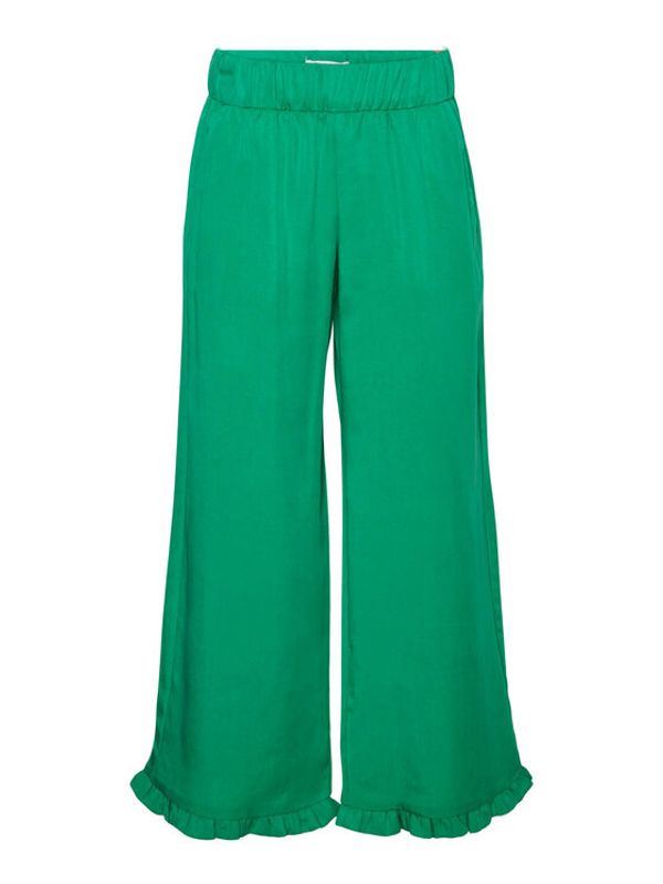 Vero Moda Girl Vero Moda Girl Hlače 10283853 Zelena Wide Leg