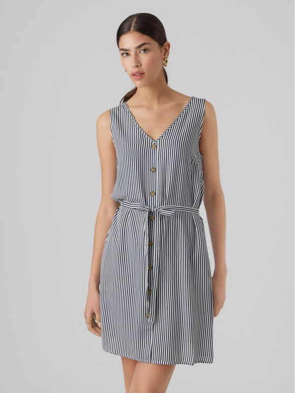 Vero Moda Vero Moda Ljetna haljina Bumpy 10286519 Tamnoplava Regular Fit