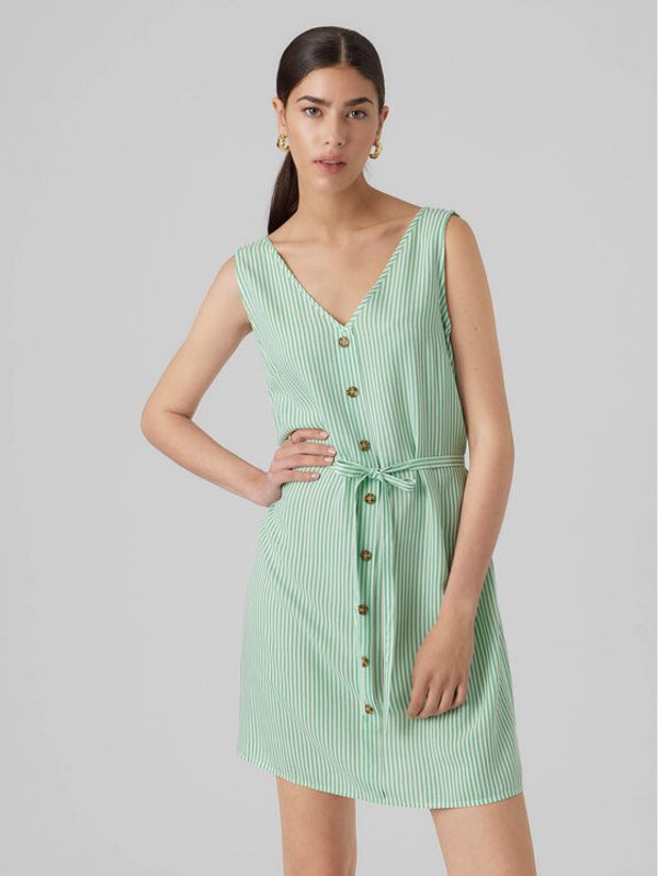 Vero Moda Vero Moda Ljetna haljina Bumpy 10286519 Zelena Regular Fit