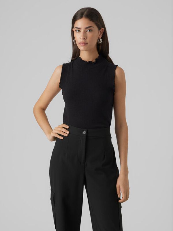 Vero Moda Vero Moda Majica Gold 10297855 Crna Slim Fit