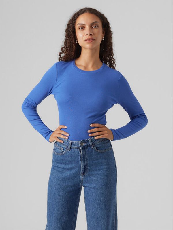 Vero Moda Vero Moda Majica Roma 10293830 Plava Slim Fit