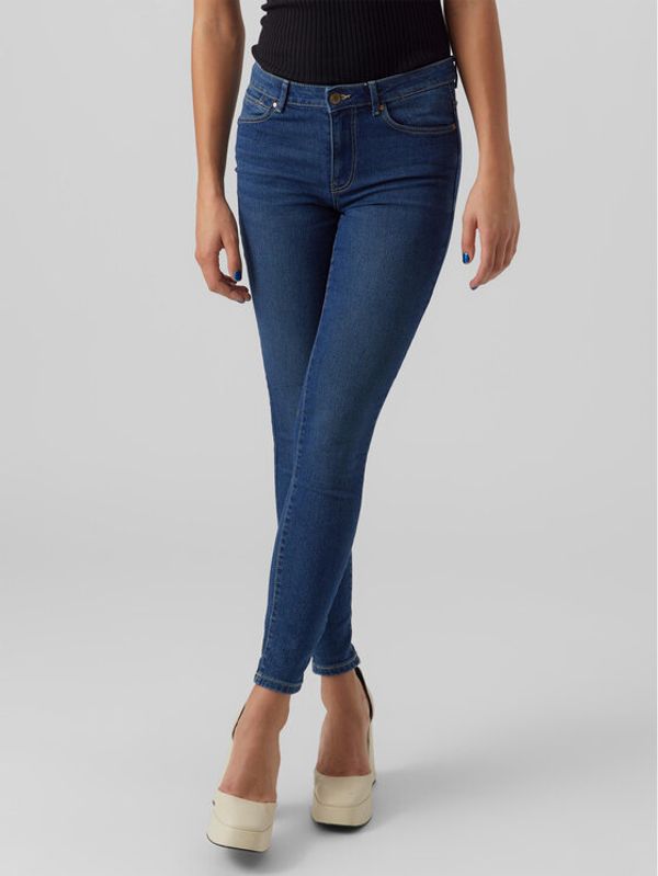 Vero Moda Vero Moda Traperice June 10278817 Tamnoplava Slim Fit