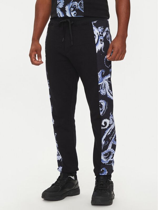 Versace Jeans Couture Versace Jeans Couture Donji dio trenerke 77GAA3C0 FS161 Crna Regular Fit