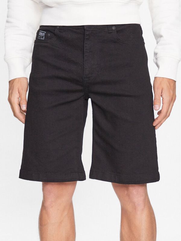 Versace Jeans Couture Versace Jeans Couture Kratke traperice 74GAD589 Crna Regular Fit