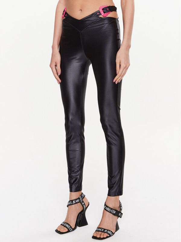 Versace Jeans Couture Versace Jeans Couture Leggings 74HAC1A1 Crna Slim Fit