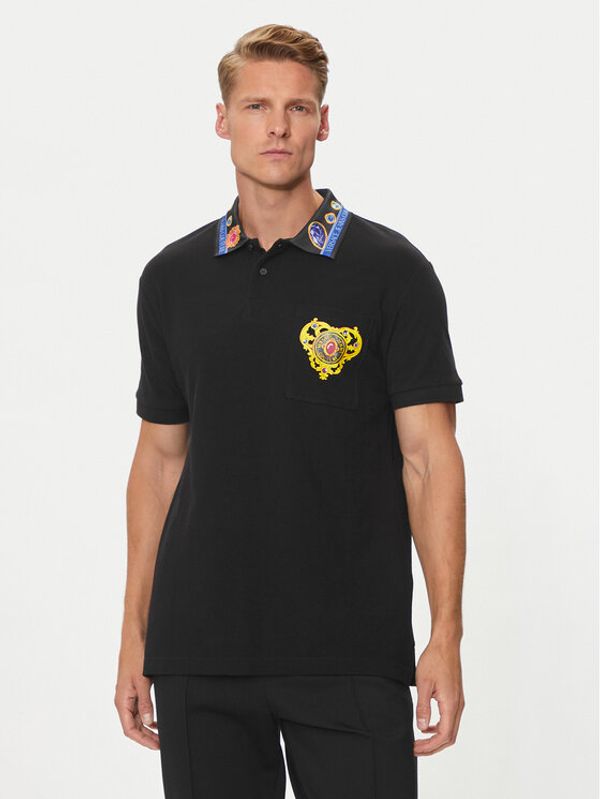 Versace Jeans Couture Versace Jeans Couture Polo 76GAGT11 Crna Regular Fit