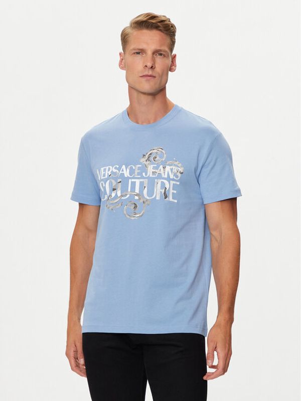 Versace Jeans Couture Versace Jeans Couture T-shirt 76GAHG00 Plava Regular Fit
