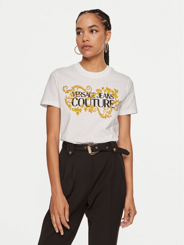 Versace Jeans Couture Versace Jeans Couture T-shirt 77HAHE05 CJ00E Bijela Regular Fit