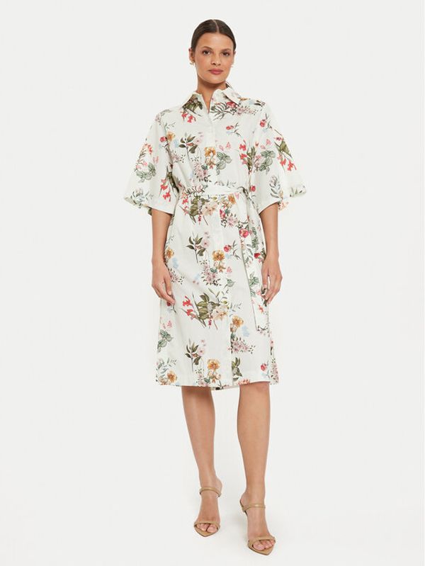 ViCOLO ViCOLO Haljina košulja TB2250 Bijela Regular Fit