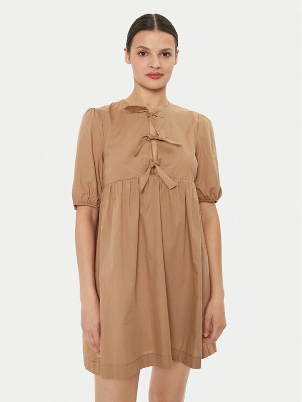ViCOLO ViCOLO Haljina za svaki dan TB1519 Smeđa Regular Fit