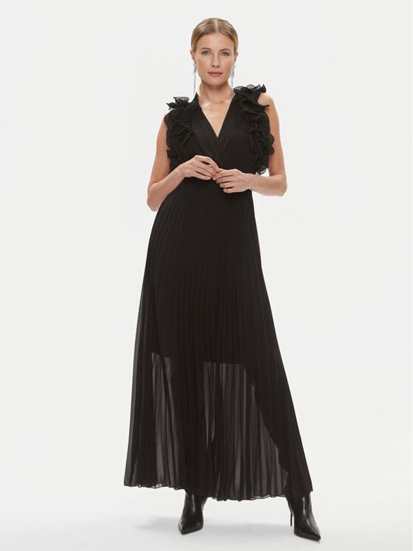 ViCOLO ViCOLO Večernja haljina TR0635 Crna Regular Fit