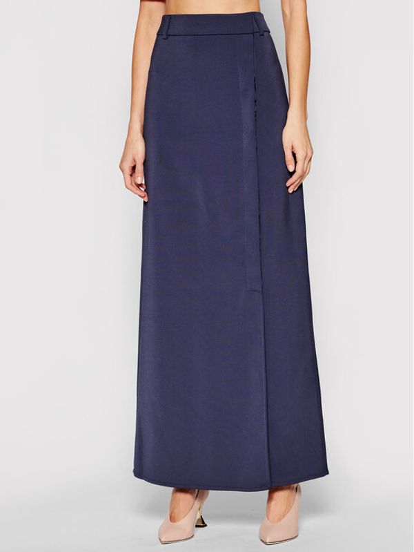 Victoria Victoria Beckham Victoria Victoria Beckham Maxi suknja Stretch Faille 2221WSK002594A Tamnoplava Regular Fit