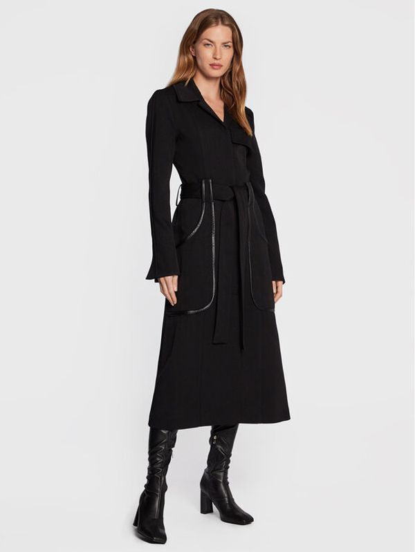 Victoria Victoria Beckham Victoria Victoria Beckham Vuneni kaput 1322WCT003765A Crna Regular Fit