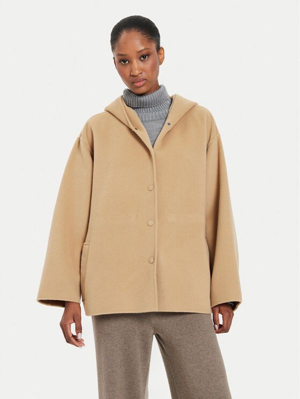 Weekend Max Mara Weekend Max Mara Vuneni kaput Gennaio 2425086021 Bež Regular Fit