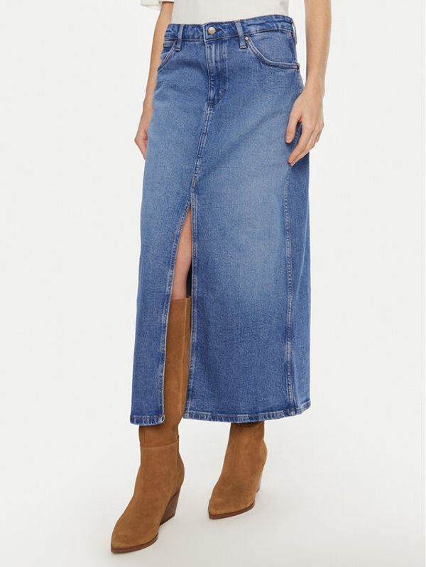 Wrangler Wrangler Jeans suknja 112356425 Plava Regular Fit