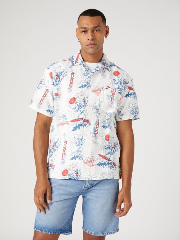 Wrangler Wrangler Košulja W5D5OPW02 112330811 Bijela Regular Fit