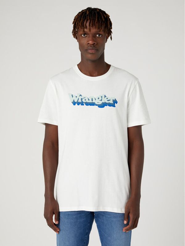 Wrangler Wrangler T-shirt W753EEW02 112331890 Bijela Regular Fit