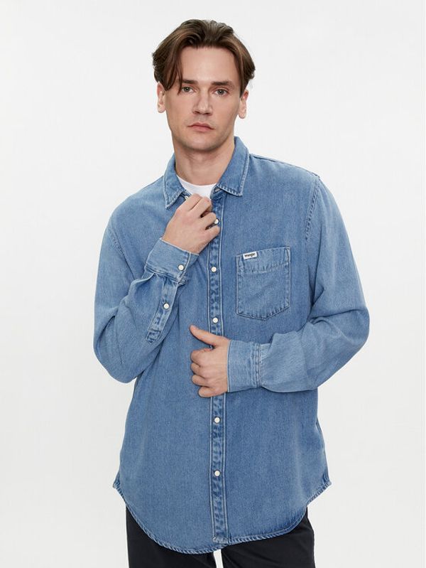 Wrangler Wrangler traper košulja 112350578 Plava Regular Fit