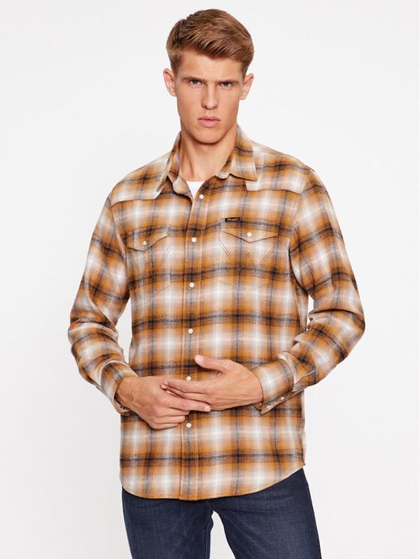 Wrangler Wrangler traper košulja Western 112341159 Smeđa Regular Fit