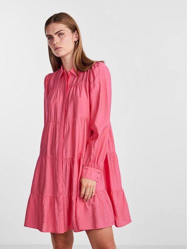 YAS YAS Haljina košulja Pala 26030720 Ružičasta Loose Fit