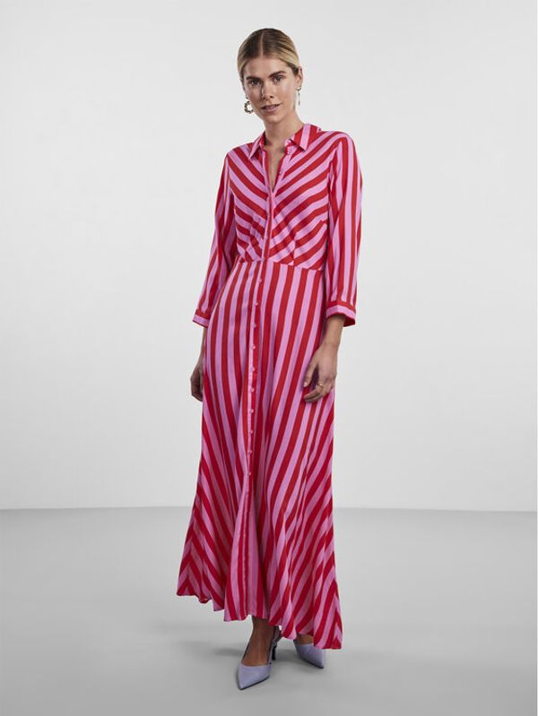 YAS YAS Haljina košulja Savanna 26022663 Ljubičasta Loose Fit