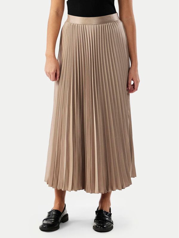 YAS YAS Plesirana suknja Celine 26032184 Bež Regular Fit