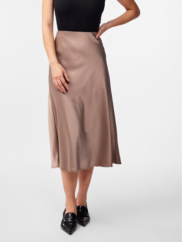 YAS YAS Trapez suknja Pella 26030737 Smeđa Regular Fit