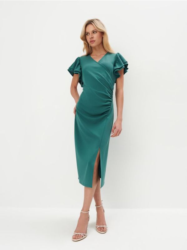 Mohito Mohito - Elegantna midi haljina - pastelno zelena