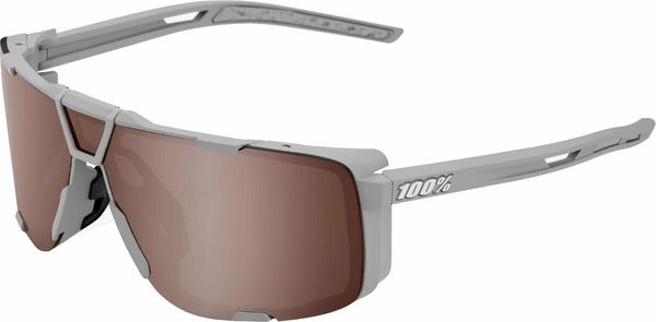 100% 100% Eastcraft Soft Tact Stone Grey/HiPER Crimson Silver Mirror Lens Biciklističke naočale