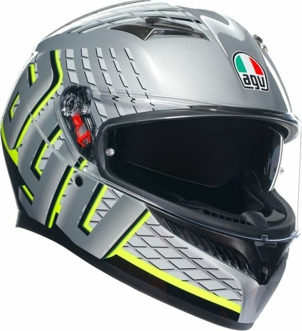 AGV AGV K3 Fortify Grey/Black/Yellow Fluo L Kaciga