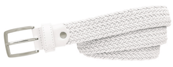 Alberto Alberto Basic Braided Womens White 95 cm Remen