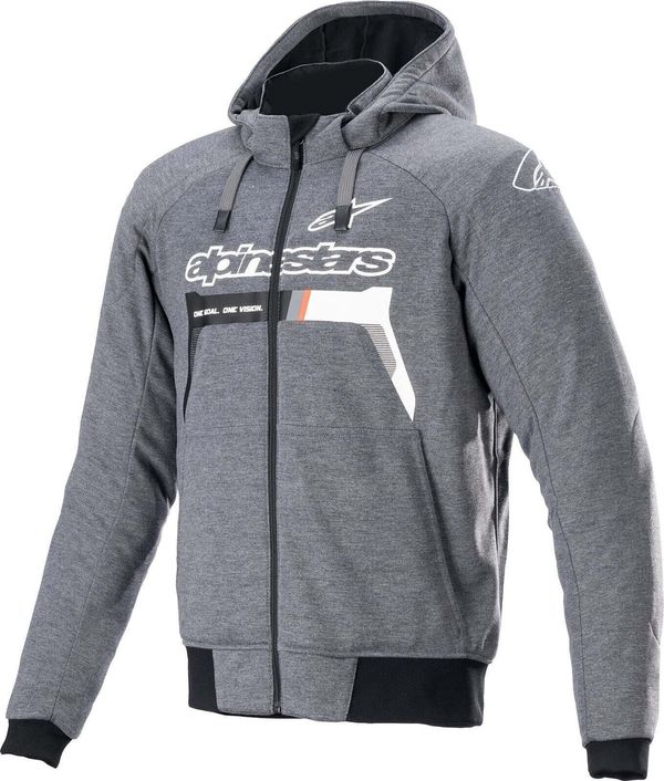 Alpinestars Alpinestars Chrome Ignition Hoodie Melange/Dark Gray/White XL Tekstilna jakna