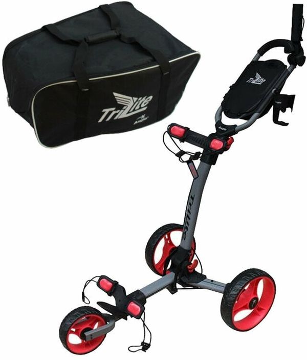Axglo Axglo TriLite SET Grey/Red Ručna kolica za golf